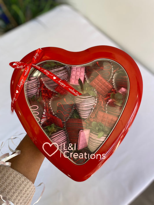 Traditional milk chocolate covered strawberries